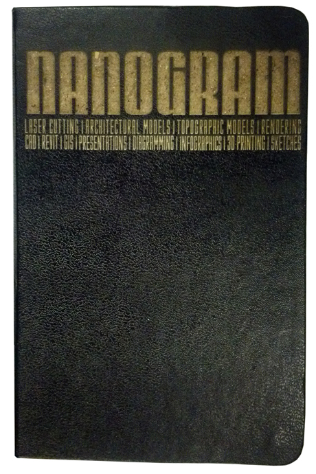 NAME ENGRAVED ON MOLESKIN SKETCHBOOK