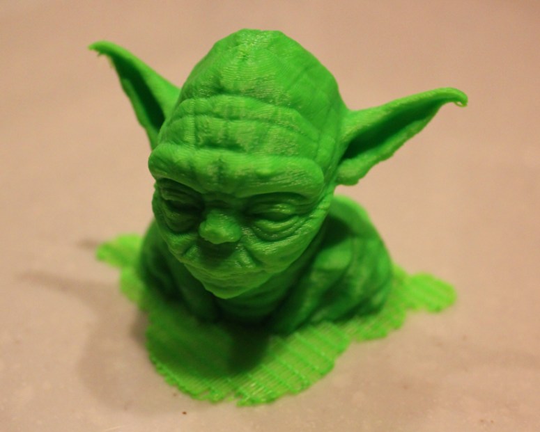 3D Printed Yoda Bust: Nanogram Experiments