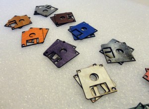 NANO_DISKETTE EARRINGS